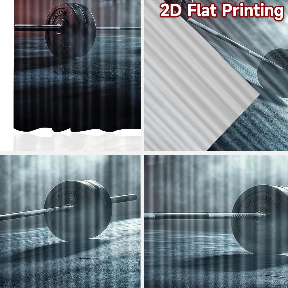 2D flat Photography Backdrop Popular Backdrop Dark Gym Barbell Scene 100% Polyester Birthday Party Use for Bedroom wall