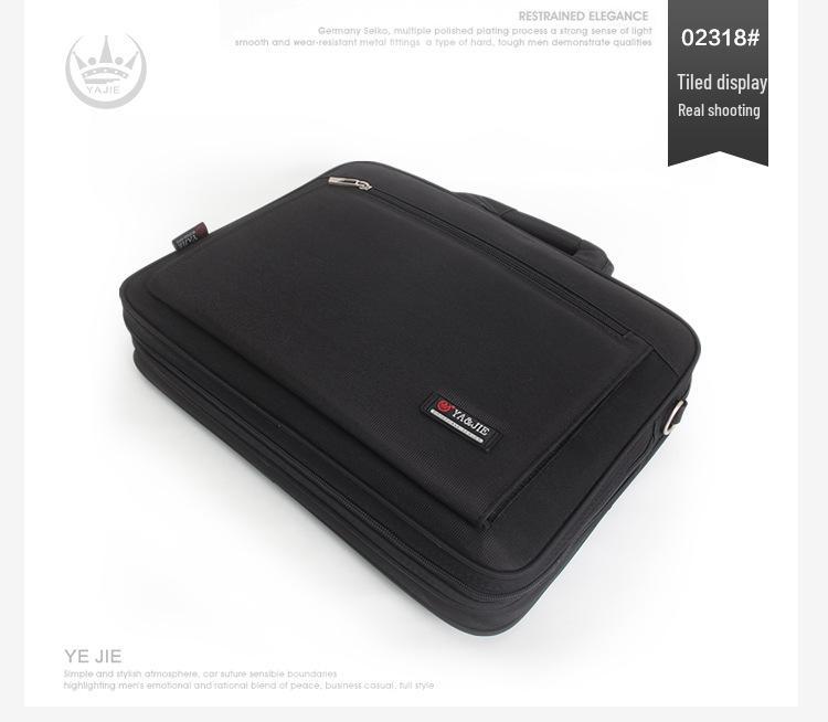 Oxford Cloth Men's Laptop Briefcase - Large Capacity Business Crossbody & Handbag