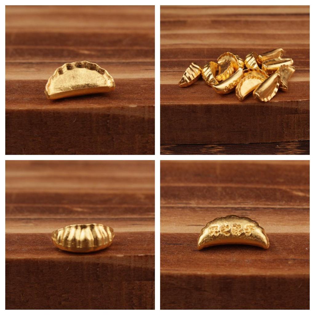 Gold Sand Alloy Ingot Basin Ornament for Wealth Attraction & Home Gifts