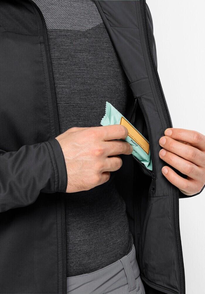 Куртка Jack Wolfskin Alpspitze Ins Hybrid M черная