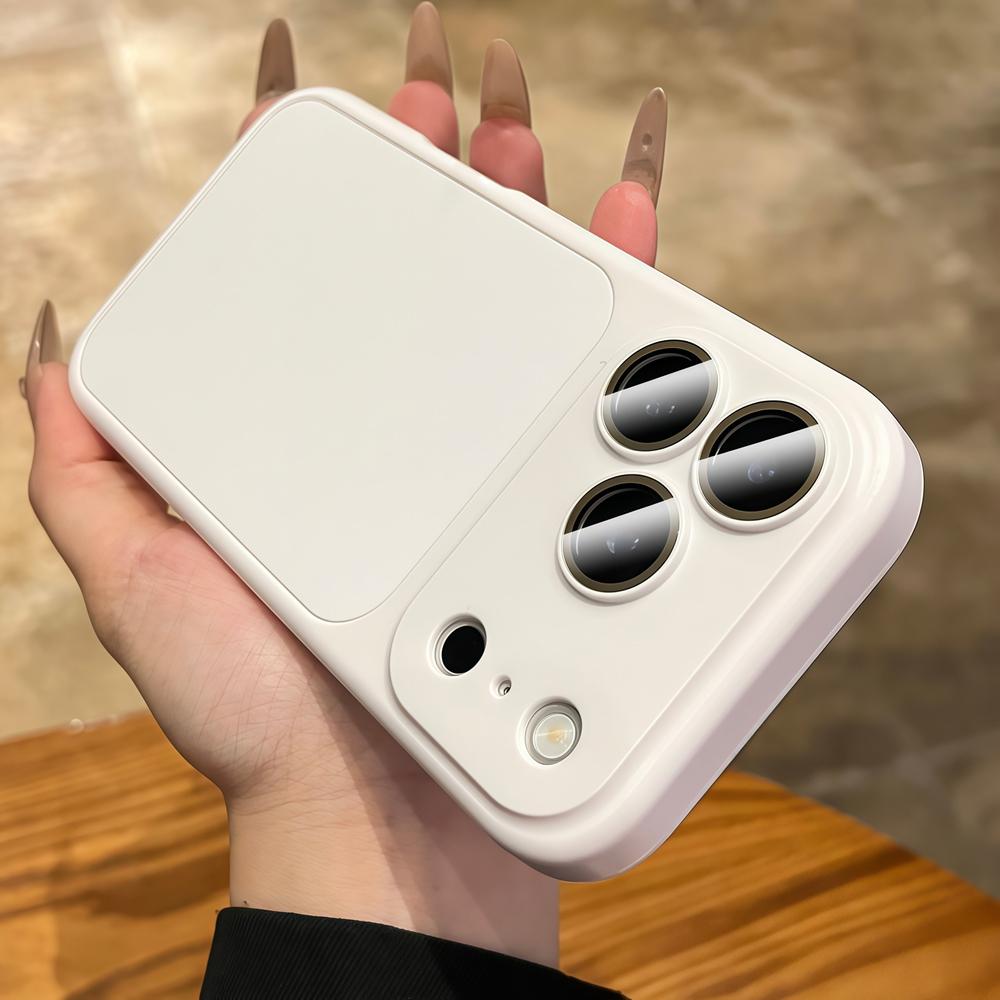 Matte 2-in-1 Kamerafilm-Schutzhülle für iPhone 16 15 14 13 12 11 Pro Max Sofortwechsel zu 17 Pro Max Stoßfeste Abdeckung