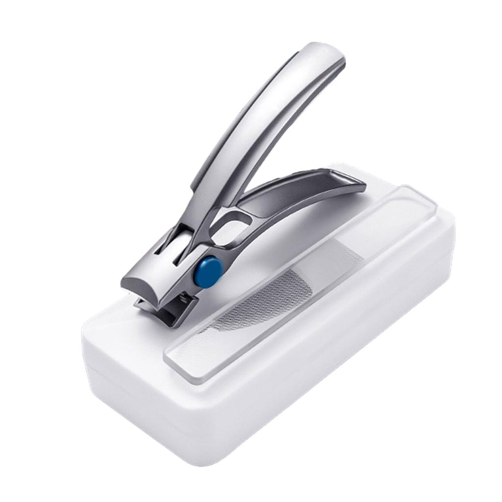 Versatile Nail Clippers Set Heavy Duty Toe Nail Clippers with Wide Jaw Opening Includes Nail File and Splatter proof Nippers