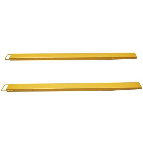 VEVOR Pallet Fork Extensions, 84" Length 5.5" Width, Heavy Duty Carbon Steel Fork Extensions for Forklifts, 1 Pair Forklift Extensions