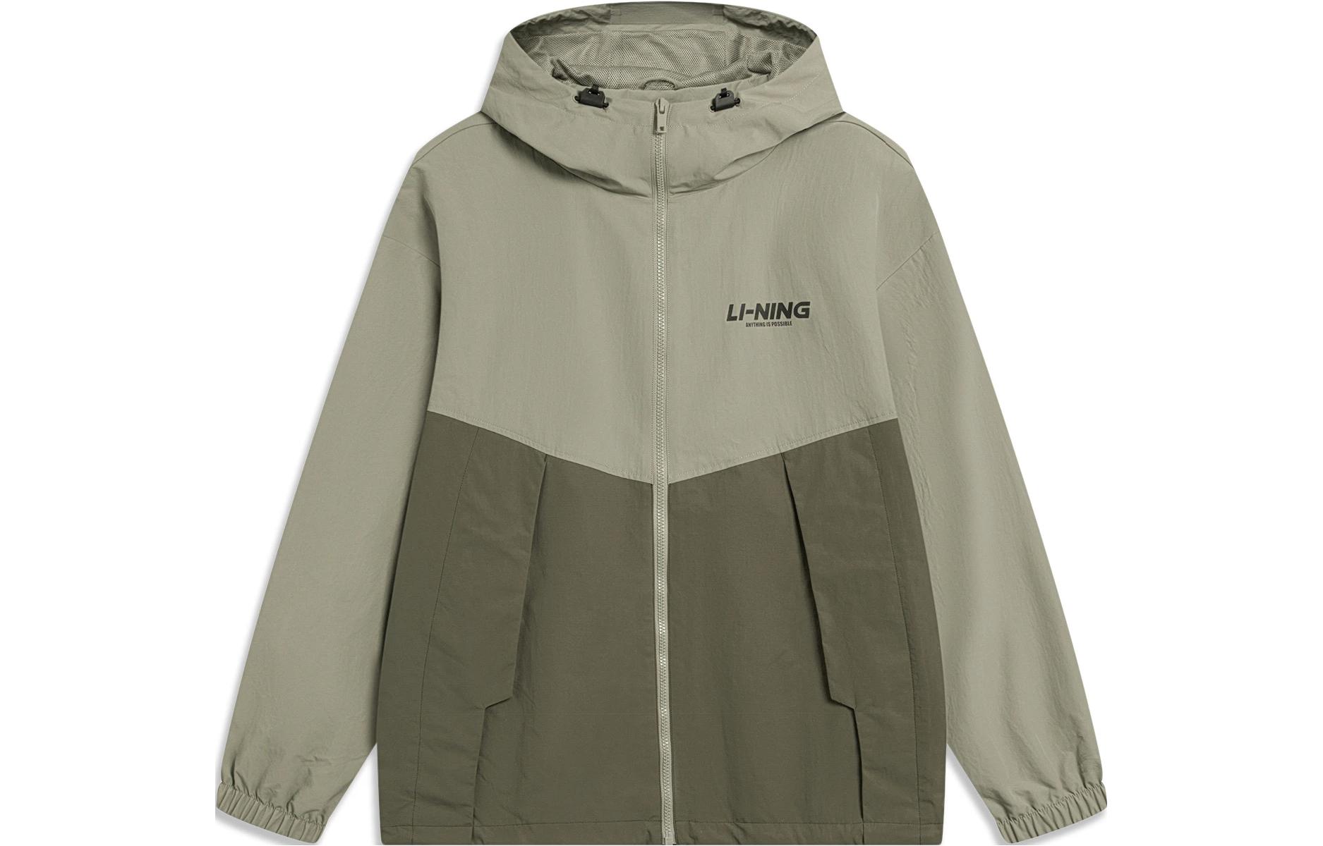 Li Ning Lotus Leaf Jacket Men s Blue Grass Green AFDT833-4 XL