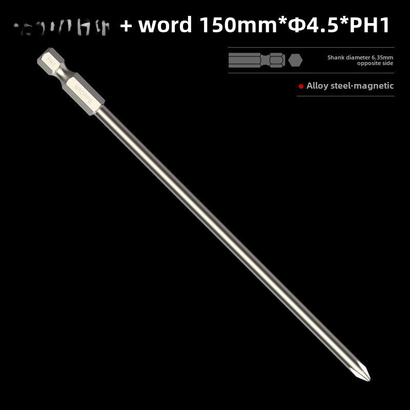 BROPPE Magnetic Cross Screwdriver with Electric Drill and Pneumatic Nozzle Head
