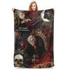 Astarion B-Baldurs Game Gate Coperta Plaid in Flanella Personaggio Vampiro per Casa Letto Trapunta Leggera Sottile Multifunzione