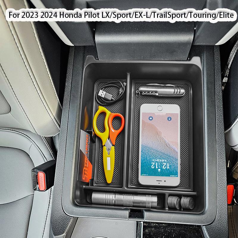 Compatible for Honda Pilot 2024  Center Console Organizer Armrest Storage Box Divider Insert Tray Accessories Glove Pallet