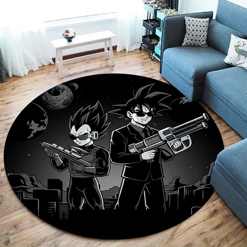 Naruto Round Area Rug Carpet Rug For Living Room Bedroom Sofa Playroom Decor Nonslip Floor Mat