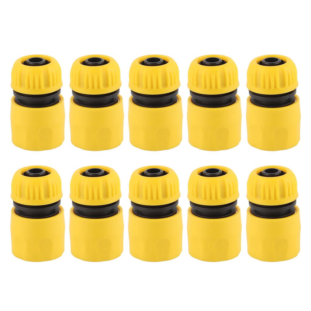 10 STK Vannslange Hurtigkoblingsfittings Plast Landbruksvanningstilbehør for Hage for