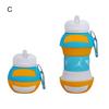 Yousheng 550ml Water Bottle Folding Large Capacity Wide Caliber Tennis Ball Shape Kids Silicone Sport Bottle for Camping