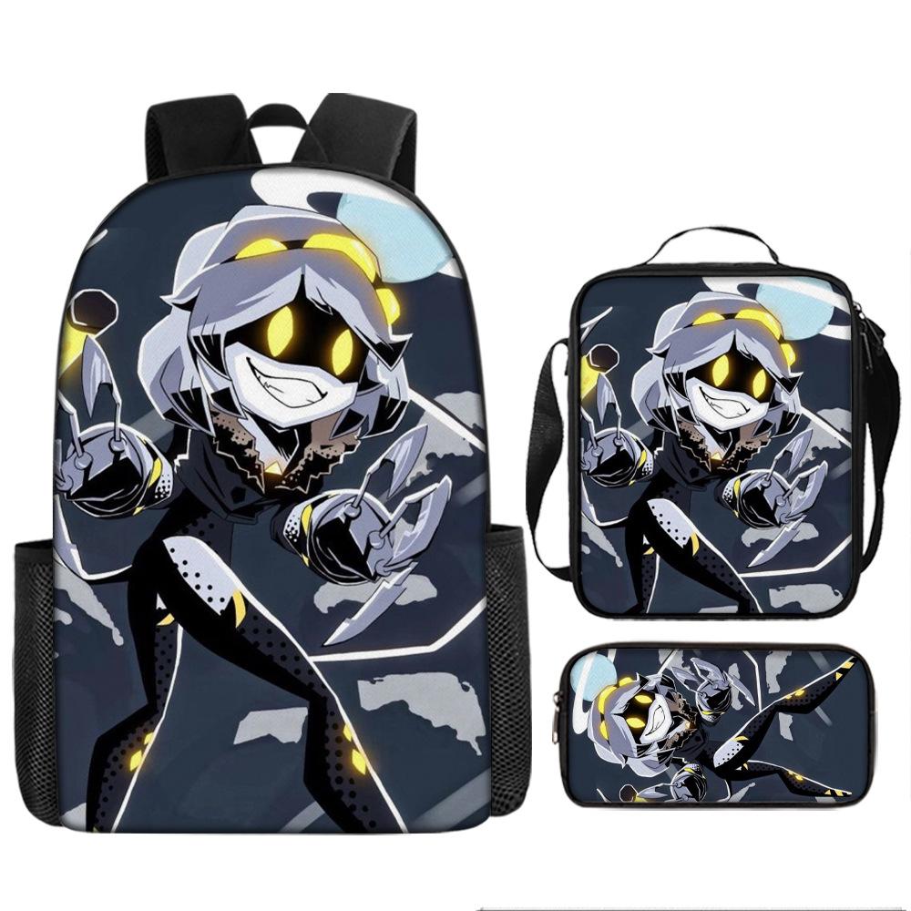 Inorganic Killer Children's School Bag Backpack Murder Drones Elementary School Cartoon Backpack Three-piece Set