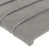 Vidaxl Bed Headboard, Light Grey, 90X5X78/88 Cm, Velvet