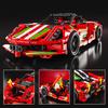 Non-Toxic 401Pcs Building Blocks Toy Sports Car Model Pull-Back Cars Assembly Brick Set Educational Toys Desktop Decoration Christmas Gift