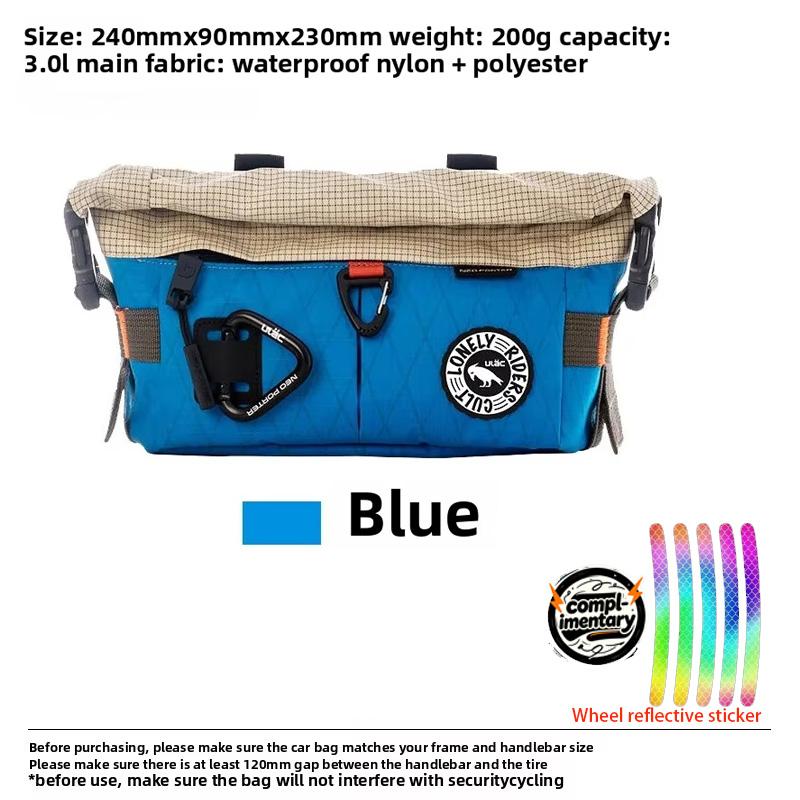 ULAC Multifunctional Bicycle Charter Bag Portable Large Capacity Mountain Bike Riding Leisure Bag Cycling Handlebar Bag