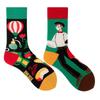 Calzini AB Asimmetrici Trendy Divertenti per Coppia Anatra Mandarina Colorati Calzini a Mezza Gamba SMLSOX