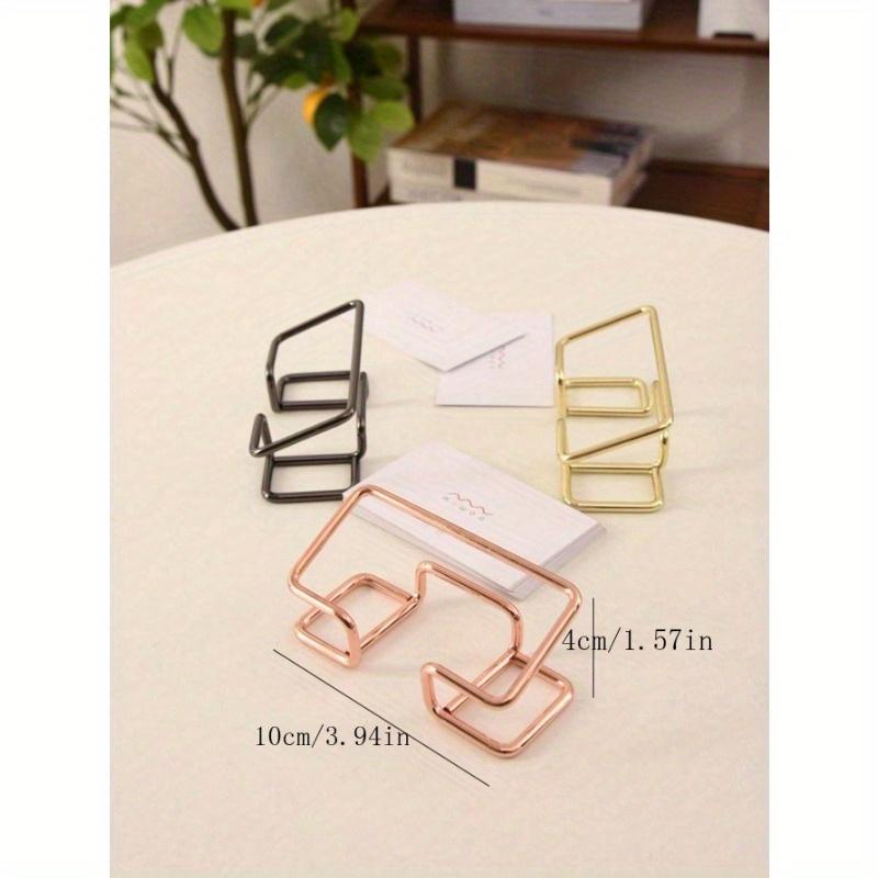 1pc Electroplated Metal Business Card Holder, Card Storage Business Card Holder, Party Event Card Organizer, Business Card Holder