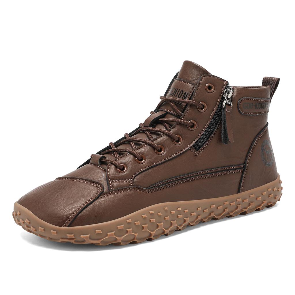 TUINANLE Herren-Knöchelboots für draußen Minimalistische Wanderschuhe Weite Zehenpartie Barfußschuhe Paar-Geh-Sneaker