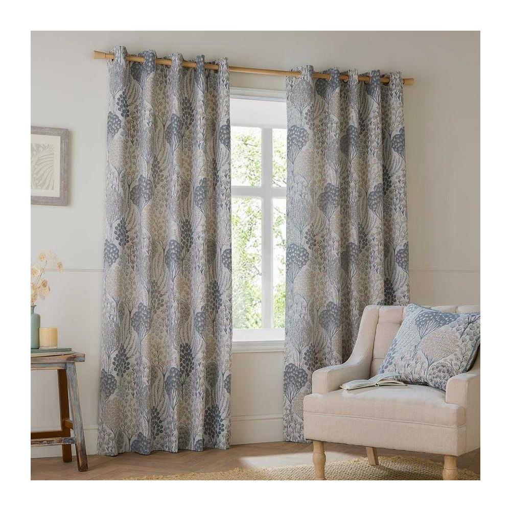 Wylder Ophelia Jacquard Floral Eyelet Curtains