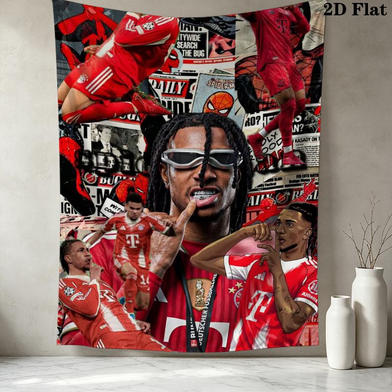 Michael Olise Wall Tapestry Aesthetic Wall Hanging Printed Fabric Blanket Decorative Tapestries for Bedroom Living Room Home Decor