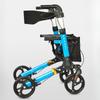 Rollator pentru Reabilitare Persoane Vârstnice cu Dizabilități, Ajutor pentru Mers, Aluminiu Aliaj de Uz Casnic, Cadru Pliabil cu Role, Antrenament Mobilitate