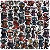 Pack Of 50 Spooky Character Stickers Reusable Adhesive For Device Customization Party Theme Decals