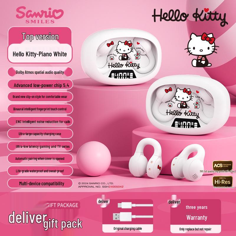 Sanrio Pacha Hund Kabellose Over-Ear Bluetooth Gaming-Kopfhörer