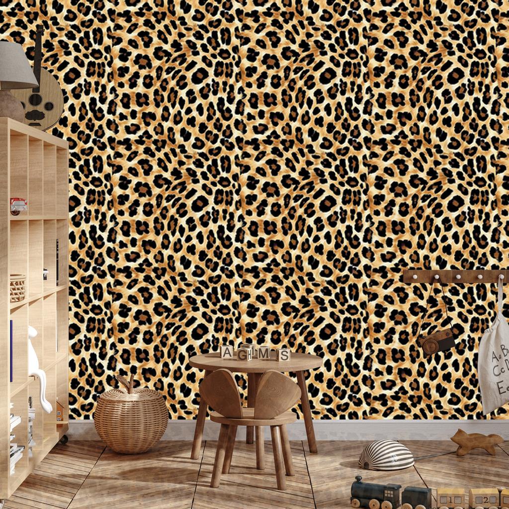 Animal Skin Gold and Ochre Wallpaper for Living Room and Bedroom 50x1000