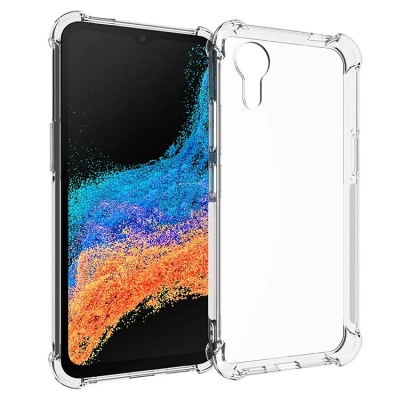 For Samsung Galaxy Xcover7 Back Cover WANLONFENG TM Series 2.0mm Clear TPU Phone Case (Big Lens Hole)