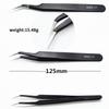 Precision Esd Anti-Static Tweezers Set -6-Pc Durable Stainless Steel Tool For Electronic Repair And Process Modeling, Bending&St