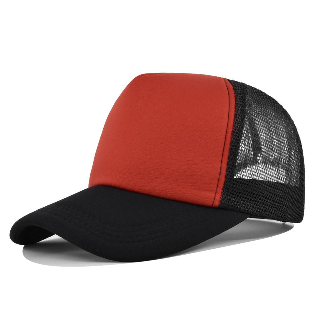 Fashion Desgin Solid Color Sponge Baseball Cap Net Cap Curved Brim Hat Sun Hat Light Mesh Sun Cap Outdoor Women Men
