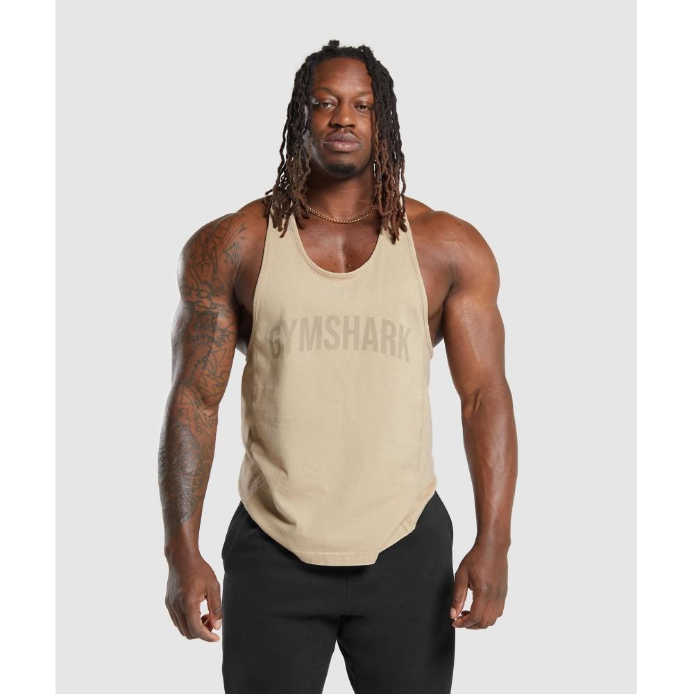

Стрингер GYMSHARK Power Washed Desert Beige A2A8Z NB1V