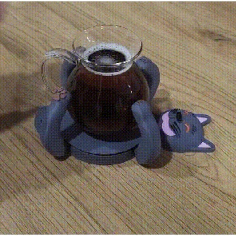 Cute Water Cup Pad Anti-scald Animal Drinks Placemat Heat Insulation Cat Mug Holder  Restaurants