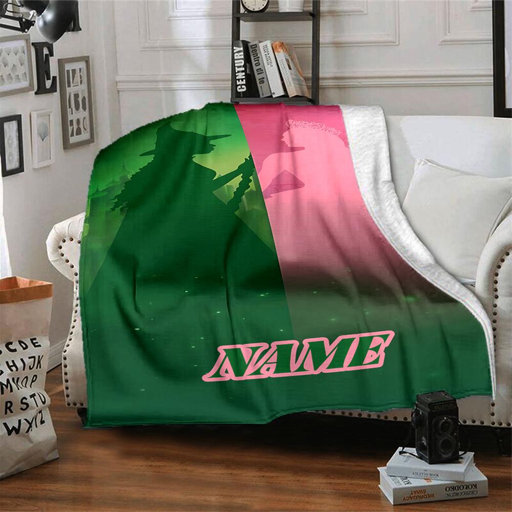 Custom Name "Magic Friendship" Blanket for Couch & Bed, Plush Cozy Fuzzy Blanket Super Soft & Warm Blankets for Fall and Winter. 0908373