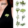 Sweater Brooch Pin Versatile Botanical Leaf Design with Glossy Fade-Resistant