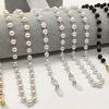 Exquisite Eyeglass Chain Multi-use Faux Pearl Stylish Bright-colored Eyewear Lanyard for Party