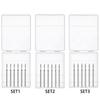 6pcs/SET Nail Dill Bits Diamond Milling Cutter for Manicure 3/32" Burr Electric Nail File Cuticle Remover Tool
