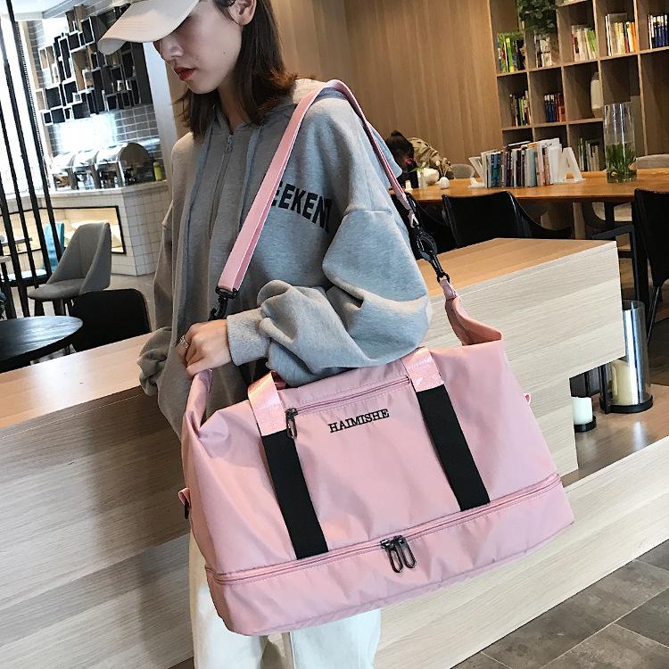 Travel Luggage Bag Gym Bags Waterproof Nylon Sports Handbags Women Yoga Swimming Dry Wet