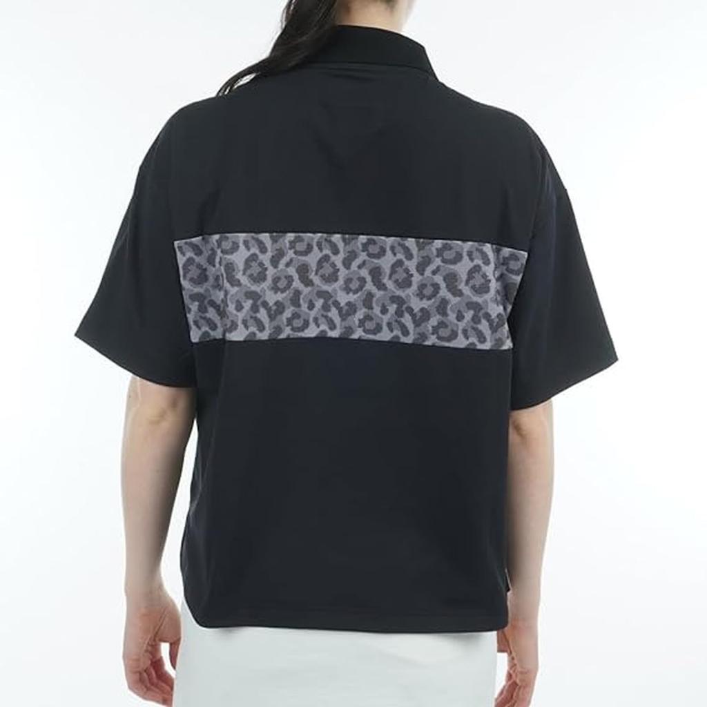 New Balance Short Sleeve Big Polo Shirt Quick Cool to the Size 1 Women's (Moisture Wicking, Drying, Touch) / 012-5160503 010_Black, [M]