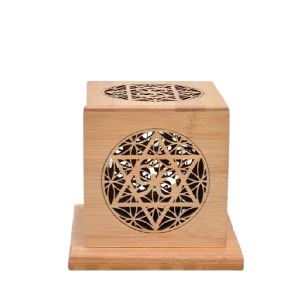 Anti-Scald Aromatherapy Box Bamboo Sage Incense Box Creative Mosquito Incense Rack  Yoga Room