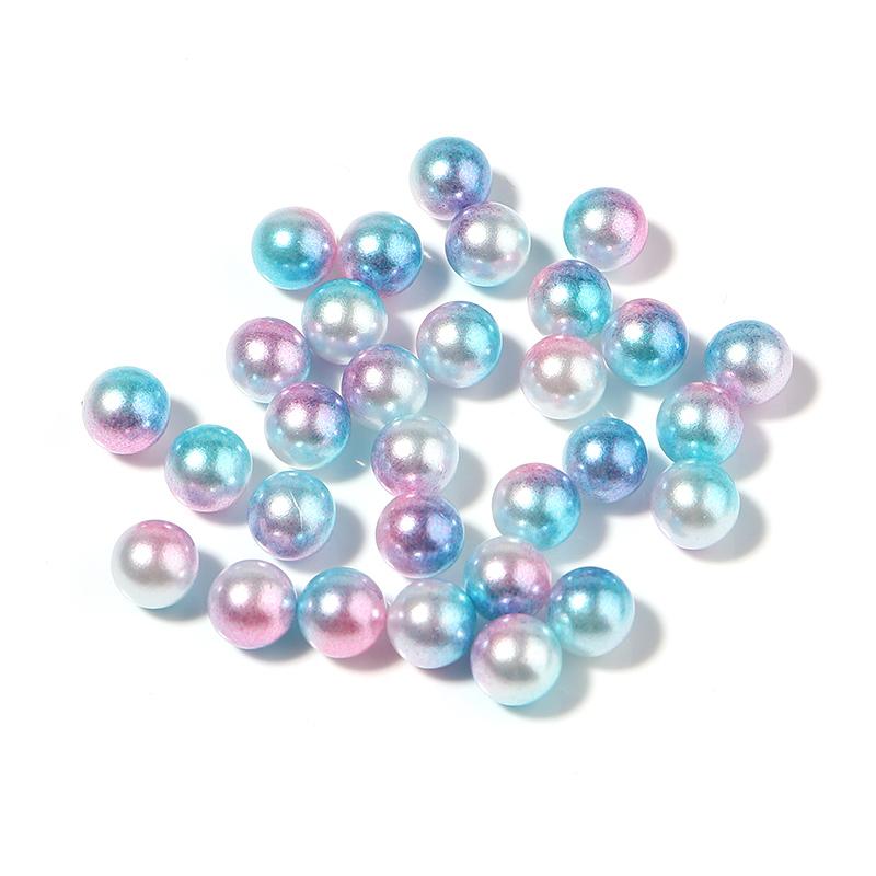 50-1000pcs/Lot 9 Colors No Hole Gradient Mermaid Imitation Pearls Beads Plastic Spacer Bead For DIY Jewelry Making Accessories