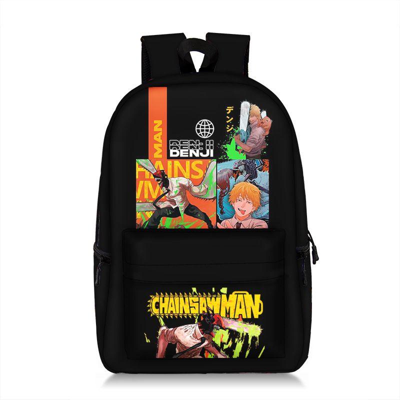 Stunning Child/adult Chainsaw Man Backpack Schoolbag Anime Bag