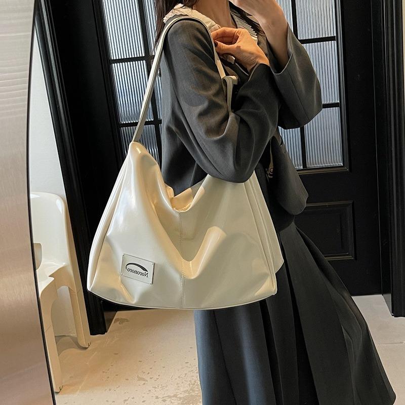 Simple casual large-capacity tote bag spring new college students commuting versatile shoulder bag