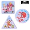 Dětské vánoční téma chodící korálkové bludiště hračky kreslený los Santa vzor trénink koordinace ruka-oko puzzle hračka vánoční dárky