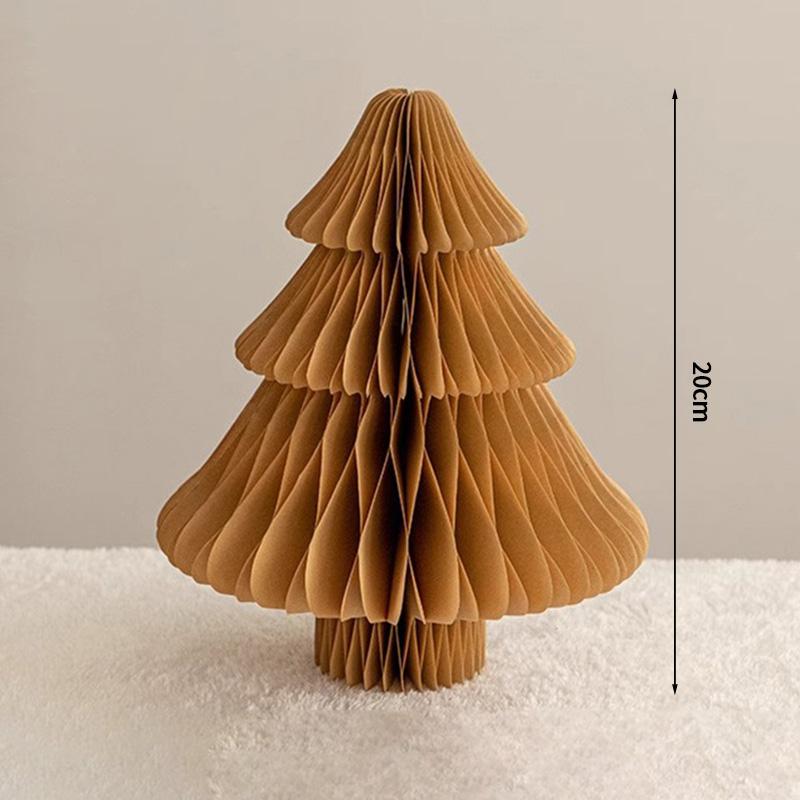 2026 Christmas Tree Honeycomb Ball 3D Folding Christmas Tree Ornament Desktop Decoration  for Xmas Navidad Happy New Year Decor