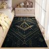 Masonic Symbols and Geometric Designs Carpet Yoga Living Room Room Decor Children's Crawling Mat Doormat Area Rug Games Mat
