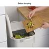 2 Layer Classification Trash Can Kitchen Plastic Dustbin Wet and Dry Push Button Recycle Stacked Sorting Rubbish Bin