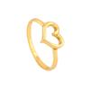 Bague femme plaqué or forme coeur Estele