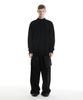 Digeunag Side Zipper Pintuck Sweatshirt (Black)_ Pd3Ts0101