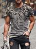 New Hot Sell Men's T-Shirt 3D Vintage Print T Shirts Summer Round Neck Cool Oversize Muscle Streetwear Clothing T Shirt Tops