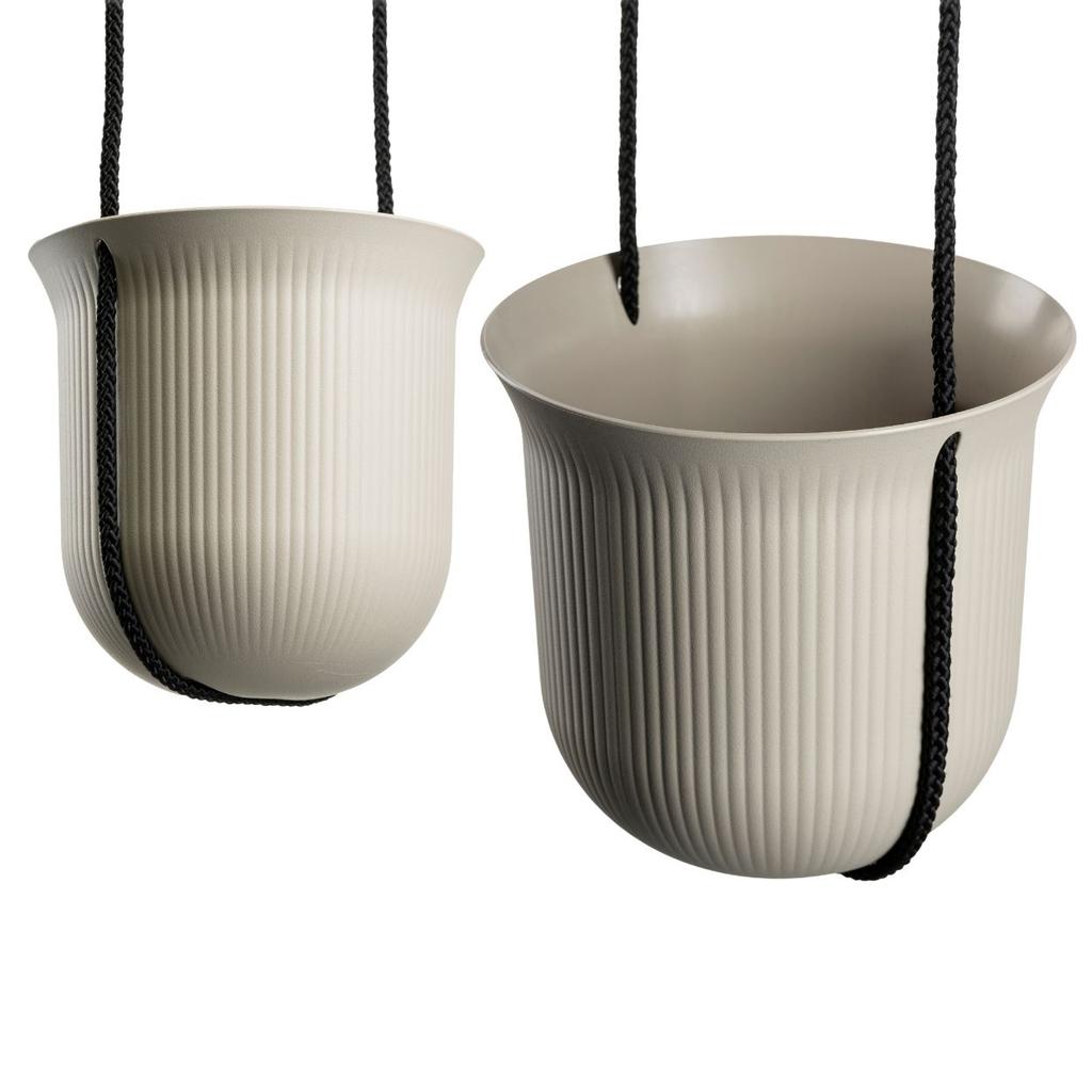 Donica Wisząca Aera Hang Recykling Beż 17,9 Cm